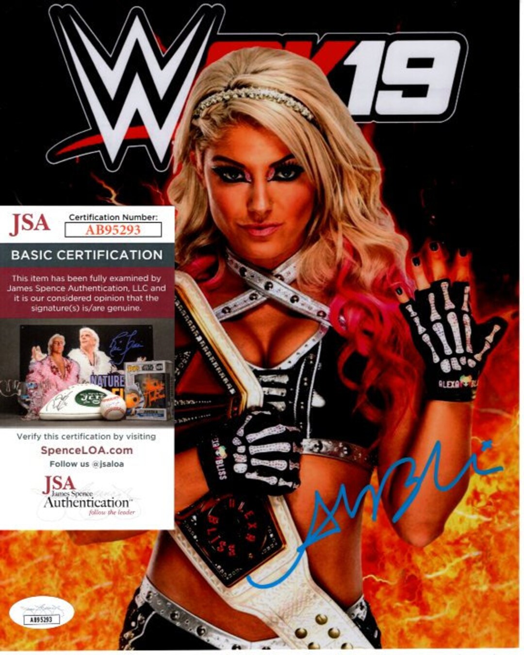 Alexa Bliss Signed Autographed 8x10 WWE Wrestler Wrestling