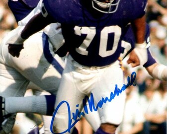 Jim Marshall signed autographed 8x10 nfl minnesota vikings photo