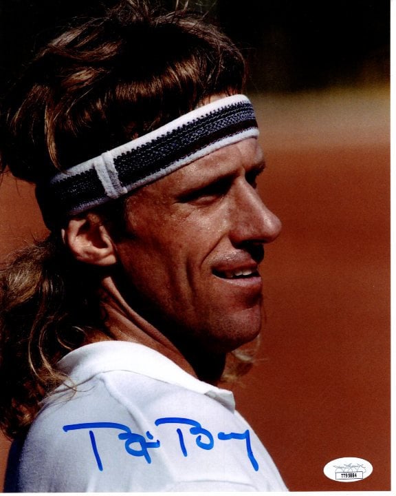 ビョルン・ボルグ　　 直筆サイン入りフォト ビョルン・ボルグ直筆サイン入り 8x10 テニス写真 JSA - Etsy 日本