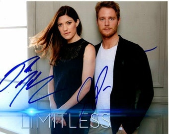 Jake McDorman and Jennifer Carpenter signed autographed 8x10 limitless brian and rebecca photo