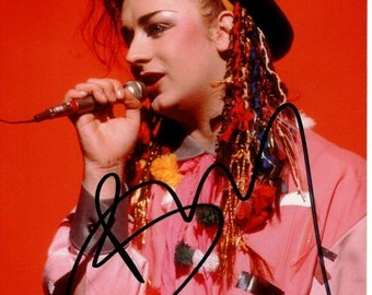 Boy George signed autographed culture club 8x10 photo