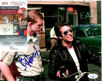 ヘンリー・ウィンクラーのサイン入り8x10ハッピーデイズフォンツ写真