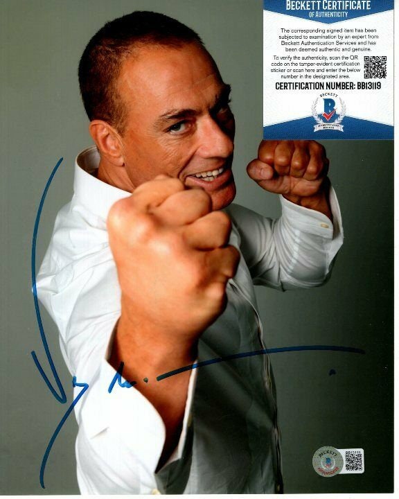 Poster A3 'No Retreat' Signé Par Jean-Claude Van Damme - Authentique Avec Certificat (COA)