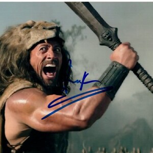Dwayne The Rock Johnson signed autographed Hercules 8x10 photo