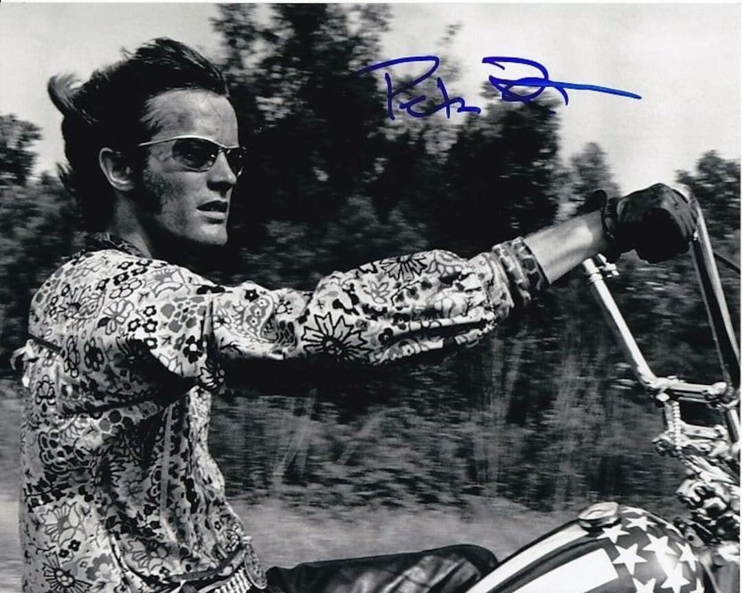 Peter Fonda Signed Autographed 8x10 Easy Rider Wyatt Photo - Etsy