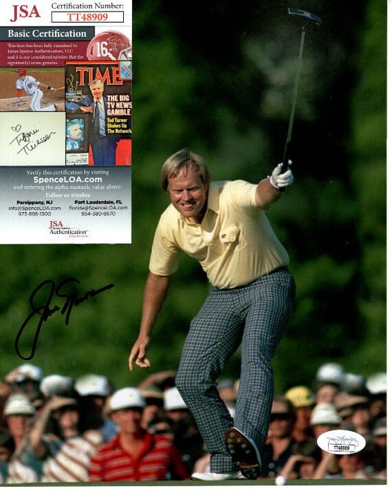 Jack Nicklaus Signed Autographed 8x10 Pga Golf Photo JSA