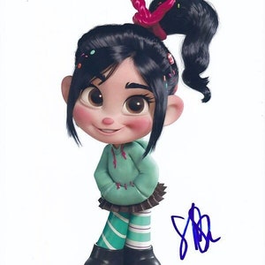 Sarah Silverman signed autographed 8x10 disney wreck-it ralph vanellope photo