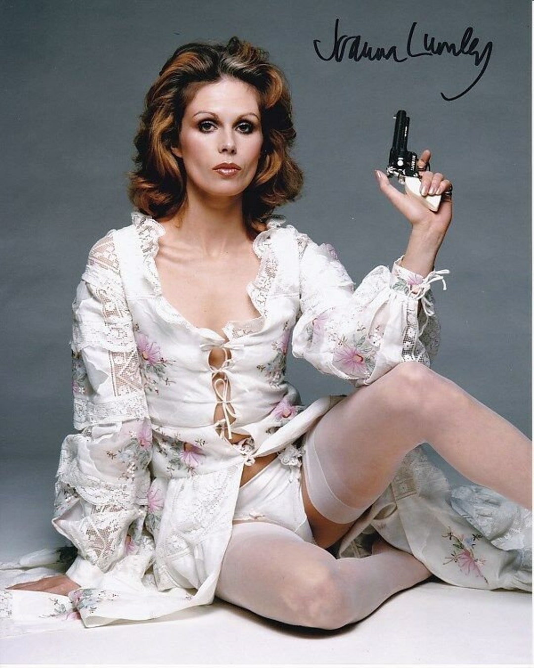 Joanna Lumley Signed Autographed 8x10 the New Avengers Purdey Photo Etsy