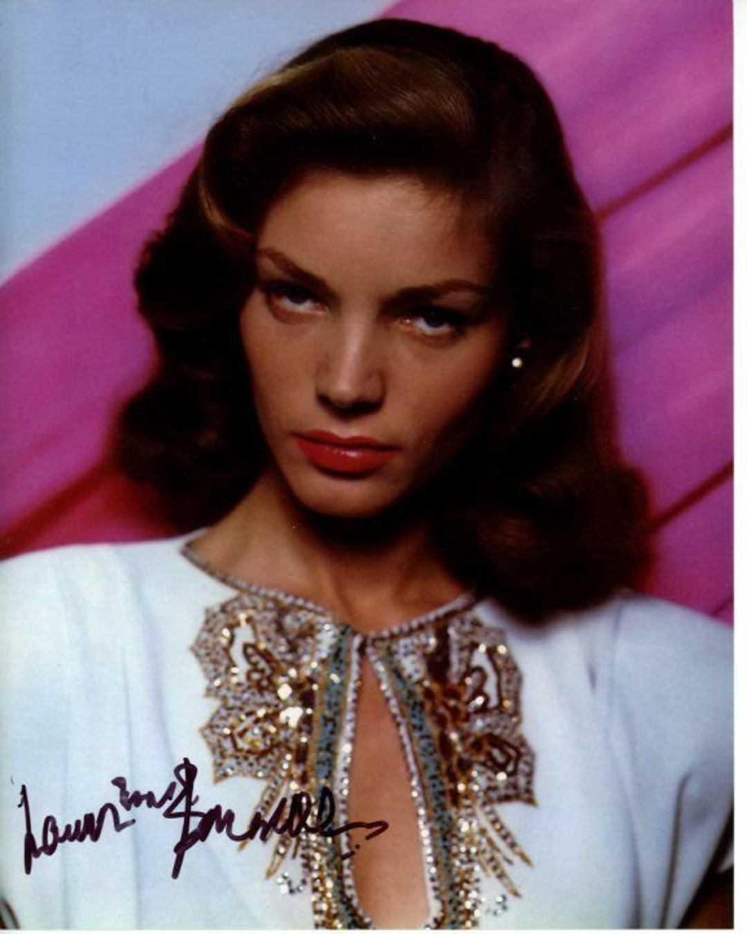 Lauren Bacall Signed Autographed 8x10 Photo - Etsy