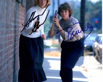 Sharon Gless and Tyne Daly signed autographed 8x10 cagney and lacey photo