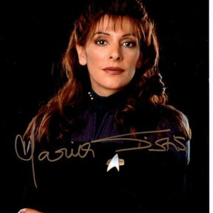 Marina Sirtis signed autographed 8x10 star trek the next generation troi photo