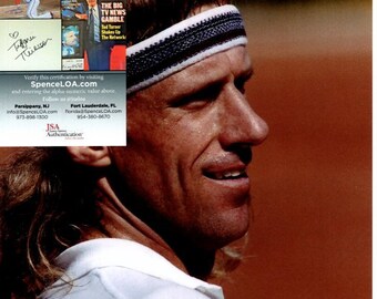 ビョルン・ボルグ　　 直筆サイン入りフォト ビョルン・ボルグ直筆サイン入り 8x10 テニス写真 JSA - Etsy 日本