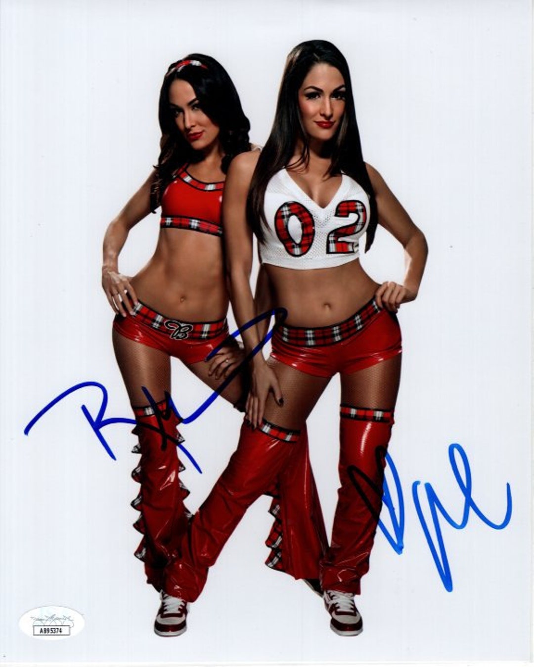 The Bella Twins Brie And Nikki Signed Autographed 8x10 WWE Wrestling the-bella-twins-brie-and-nikki-signed-autographed-8x10-wwe-wrestling