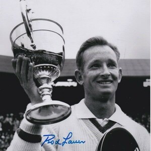 Rod Laver signed autographed 8x10 tennis photo