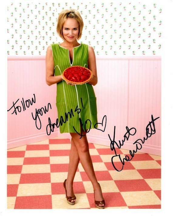 Kristin Chenoweth signed 8x10 pushing daisies olive snook photo great  content