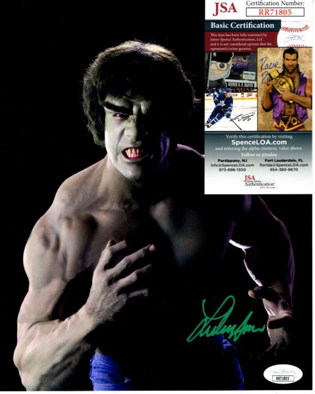 Lou Ferrigno Signed Autographed 8x10 the Incredible Hulk Photo JSA - Etsy