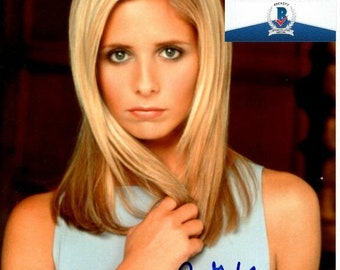 サラ・ミシェル・ゲラーのサイン入り8x10写真 COA - Etsy 日本