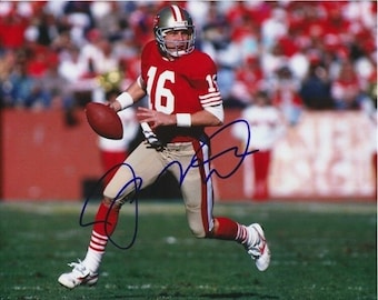 ジョー・モンタナのサイン入り11 x 14サイズの写真 - Etsy 日本