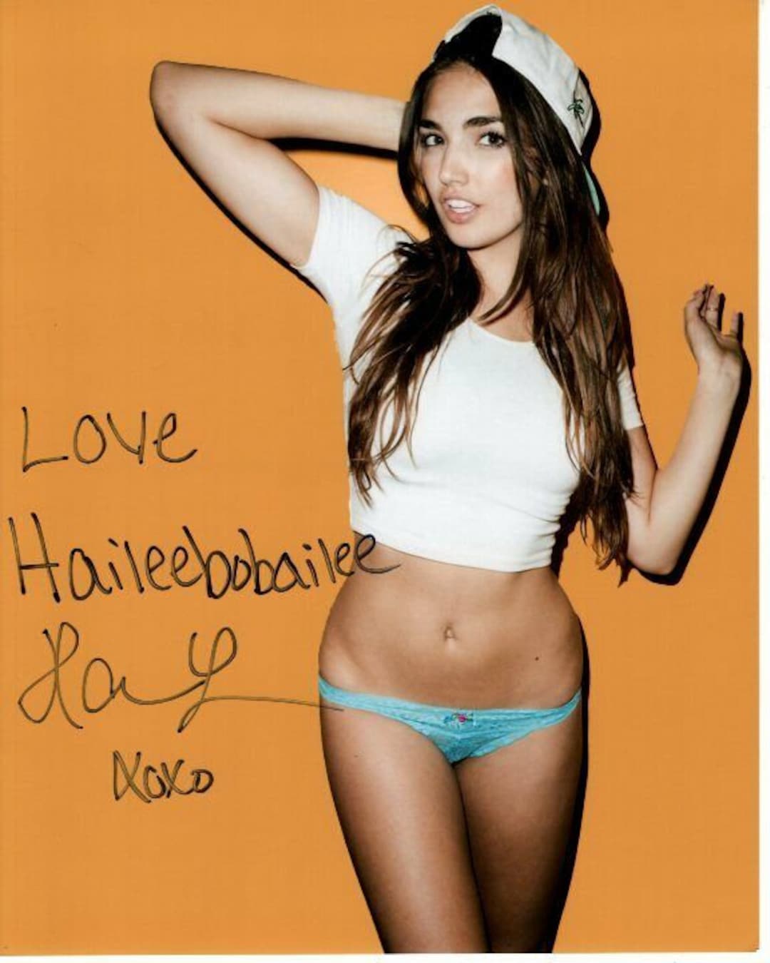 Hailee Keanna Lautenbach Signed Autographed 8x10 Sexy Bikini Photo