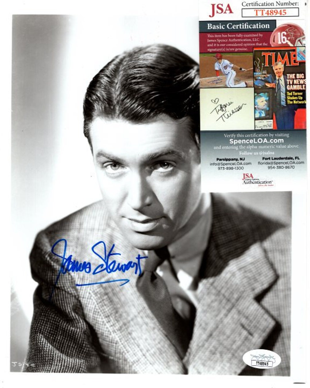 James Jimmy Stewart Signed 8x10 Photo JSA Etsy