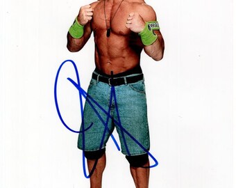 ジョン・シナのサイン入り8x10 WWEレスリング写真 JSA - Etsy 日本