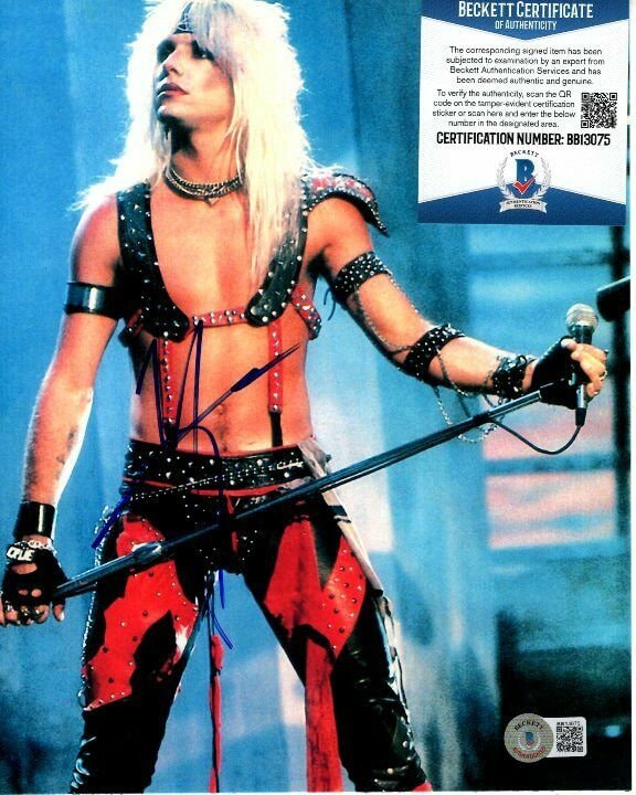 Vince Neil Signed 8x10 Motley Crue Photo Beckett Bas - Etsy Canada