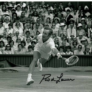 Rod Laver signed autographed 8x10 tennis photo