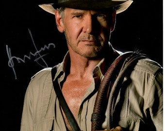 ハリソン・フォードのサイン入り8x10インディ・ジョーンズ写真 - Etsy 日本