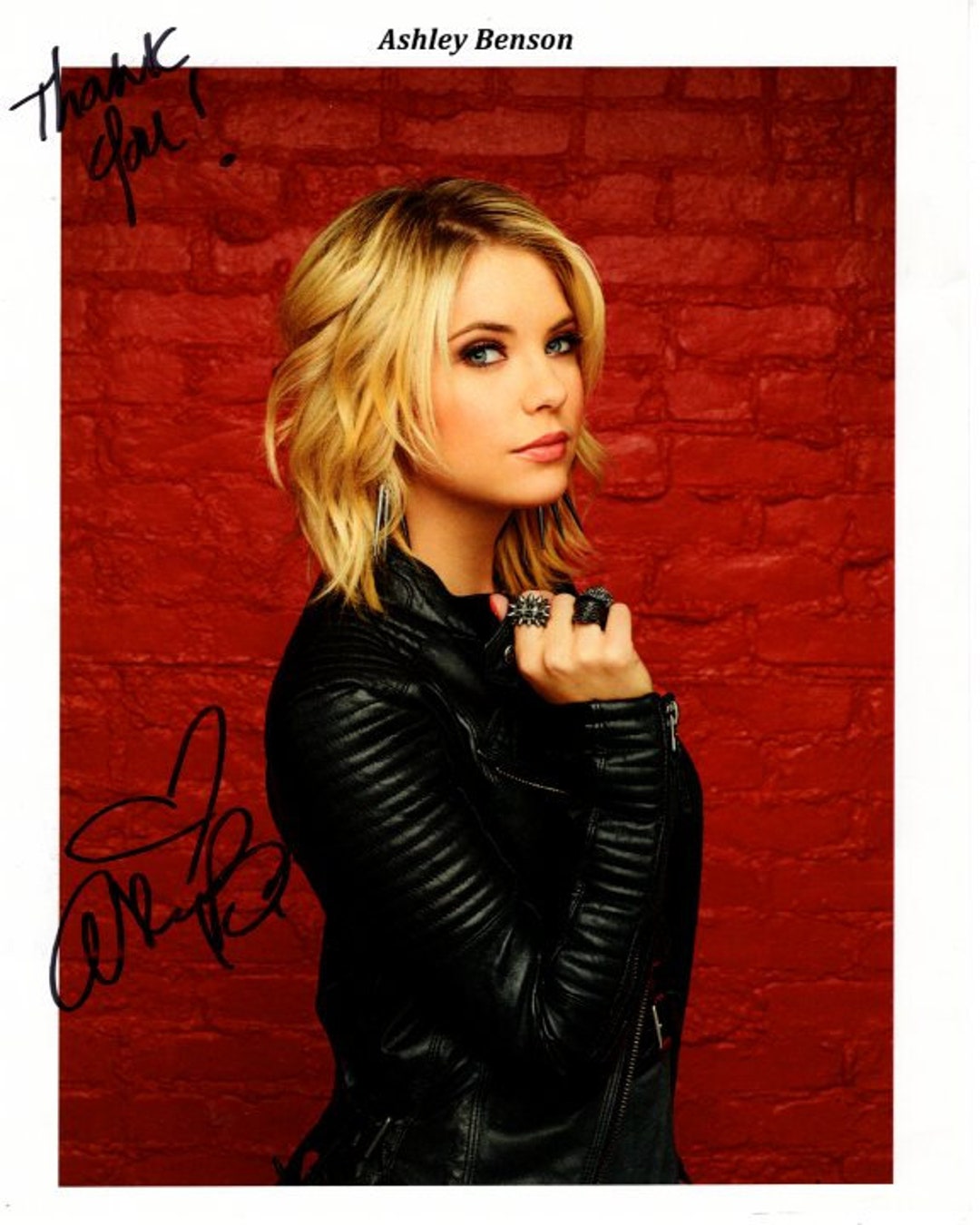 Ashley Benson Signed 8x10 Photo Pretty Little Liars Days of Our - Main Image
