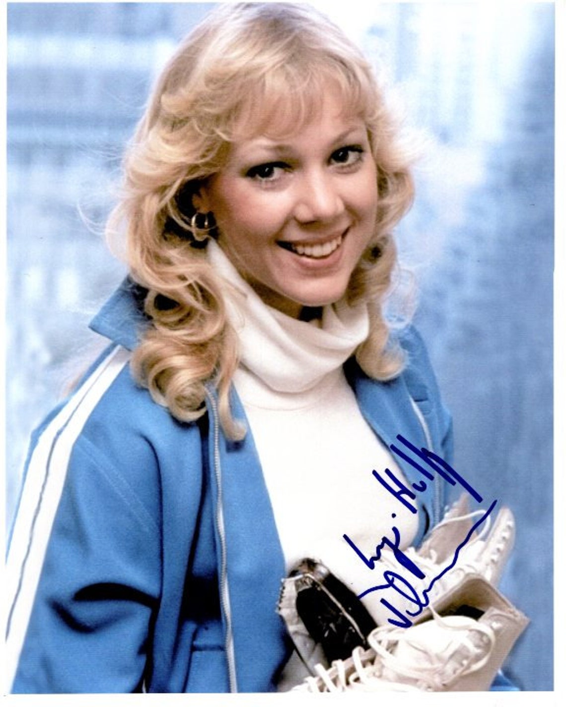 Lynn-Holly Johnson firmó una foto autografiada de 8x10 de los castillos