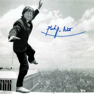 Philippe Petit signed autographed 8x10 photo high-wire artist