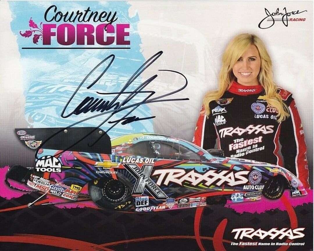 Courtney Force Signed Autographed 8x10 Photo Bio Hero Card - Etsy
