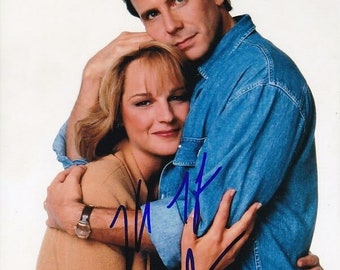 ポール・ライザーとヘレン・ハントのサイン入り8x10「Mad About You
