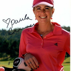 ポーラ・クリーマーのサイン入り8x10 LPGAゴルフ ピンクパンサー写真 ポーラ・クリーマーのサイン入り8x10 LPGAゴルフ ピンクパンサー写真