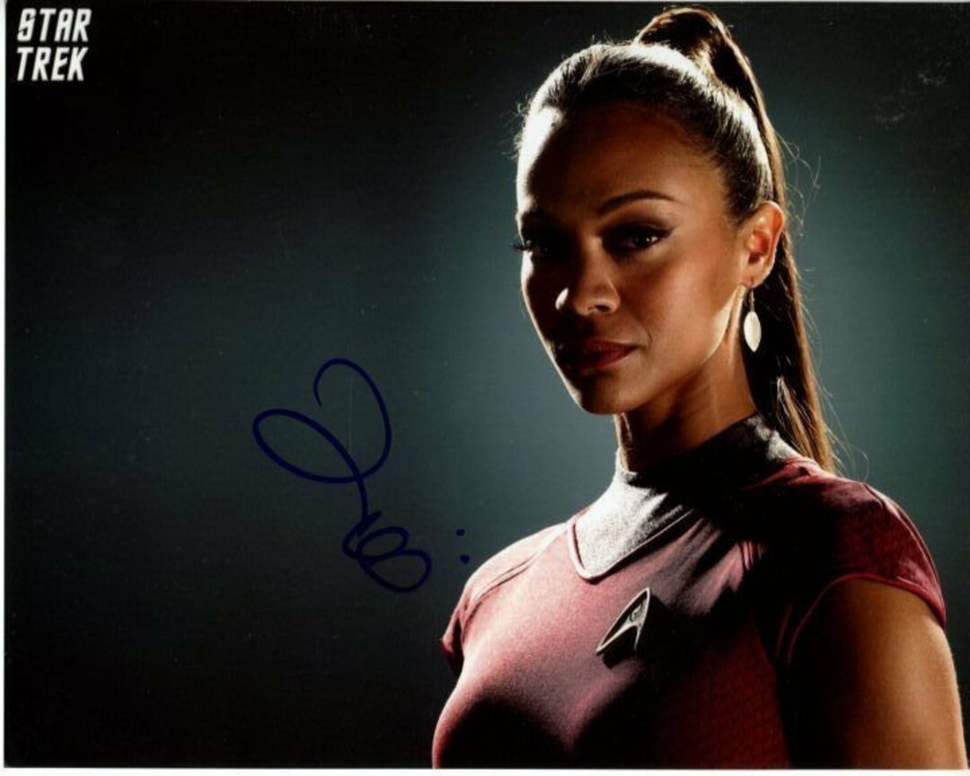 Zoe Saldana Signed Autographed 8x10 Star Trek Uhura Photo - Etsy