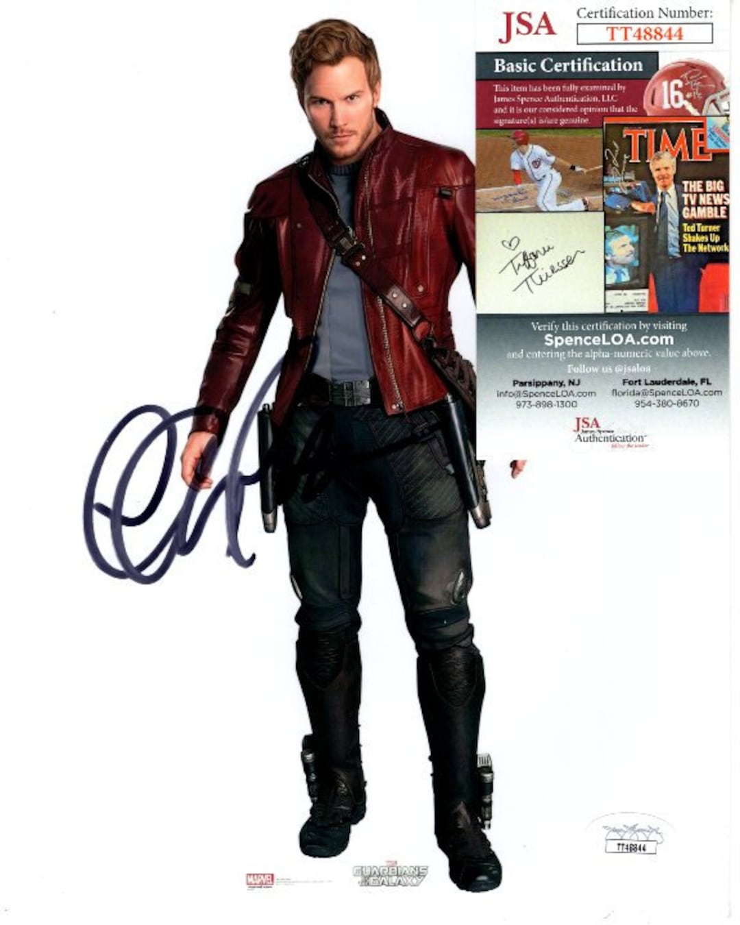 Chris Pratt Signed 8x10 Guardians of the Galaxy Star Lord