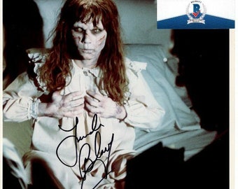 Linda Blair signed 8x10 the exorcist regan photo beckett bas