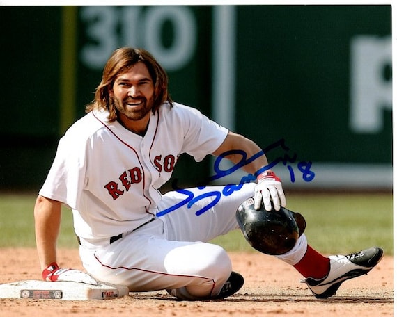 Johnny Damon Signed Boston Red Sox Baseball 8x10 Photo Proof COA Autographed Johnny Damon Signed Boston Red Sox Baseball 8x10 Photo Proof COA Autographed