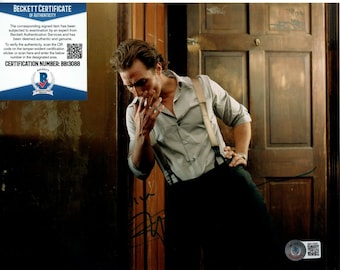Matthew McConaughey signed 8x10 photo beckett bas