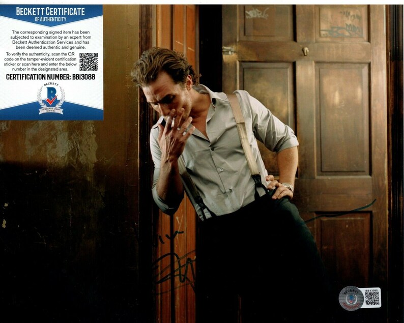 Matthew McConaughey signed 8x10 photo beckett bas image 1