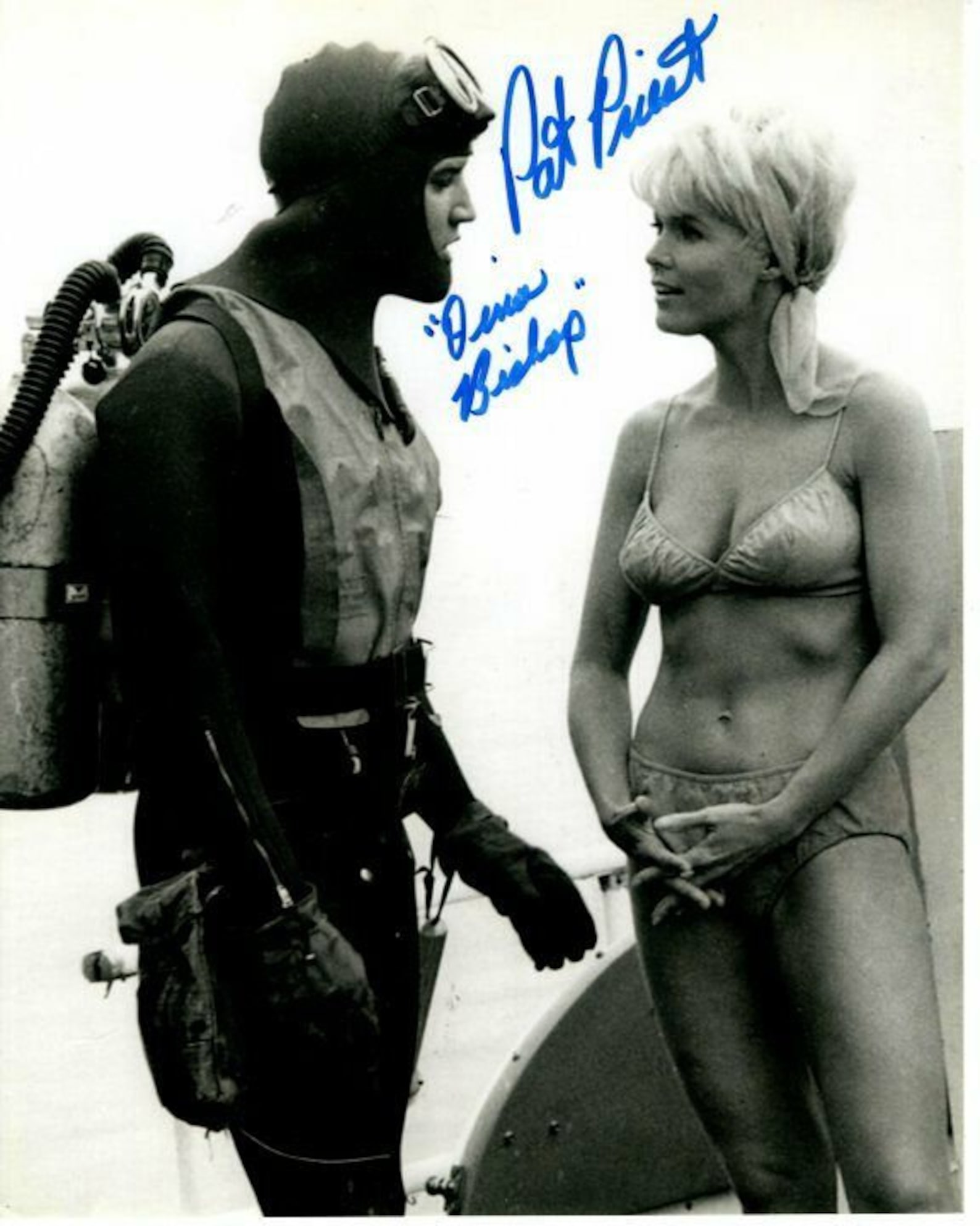 Pat Priest Signed Autographed 8x10 Easy Come, Easy Go W/ Elvis Presley