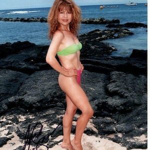 Pia Zadora signed autographed 8x10 sexy bikini photo