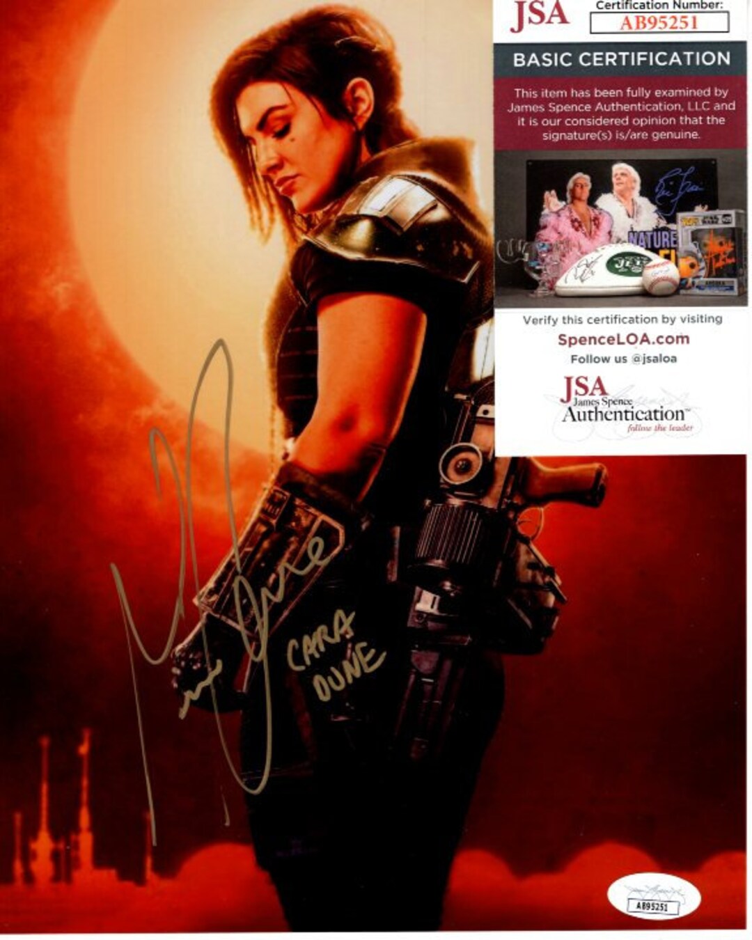 Gina Carano Signed Autographed 8x10 the Mandalorian Cara Dune Etsy