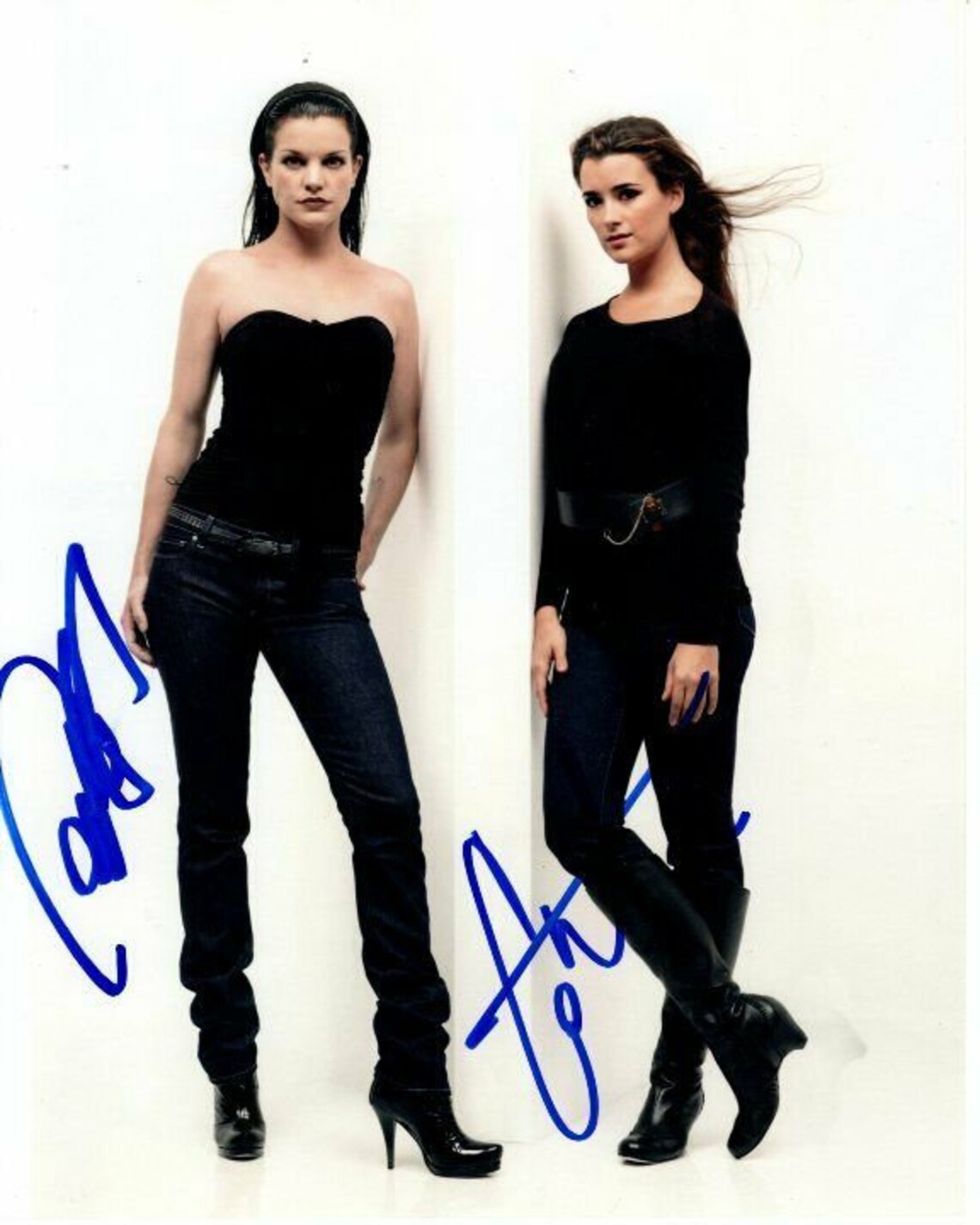 Pauley Perrette And Cote De Pablo Signed Autographed 8x10 Ncis Etsy