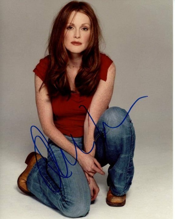 ジュリアン・ムーアのサイン入り8x10写真 - Etsy 日本