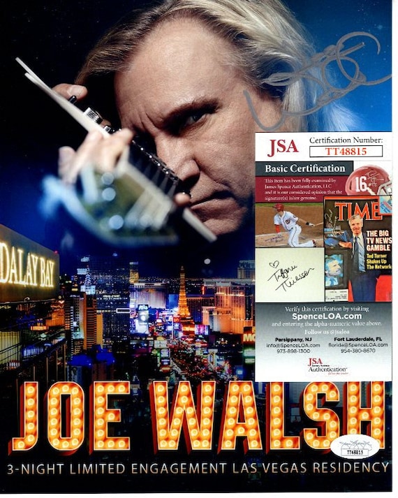 Joe Walsh Signed 8x10 Photo Jsa the Eagles - Etsy