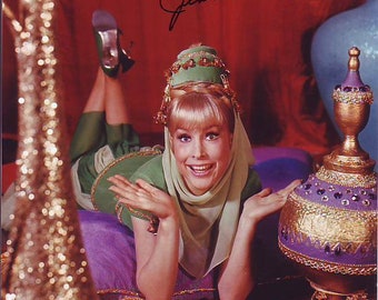 Barbara Eden signiert signiert i dream of jeannie 8x10 Foto