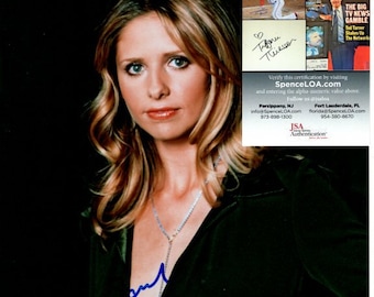 サラ・ミシェル・ゲラーのサイン入り8x10写真 COA - Etsy 日本