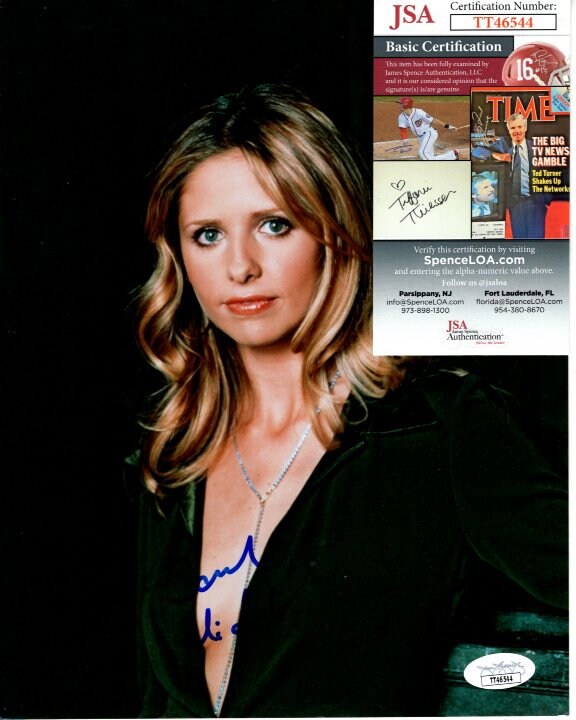 ハリウッド　サラ・ミシェル・ゲラー　直筆サイン入り8Ｘ10 フォト　証明書付き Sarah michelle gellar photos - Etsy 日本