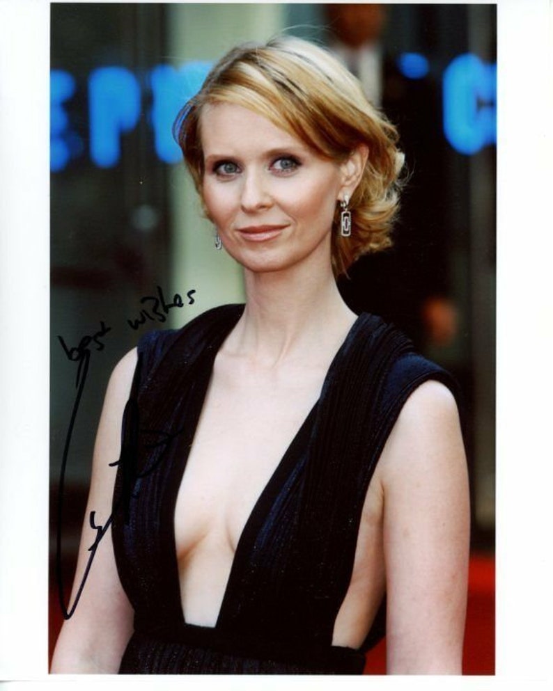 Cynthia Nixon signed autographed 8x10 photo image 1